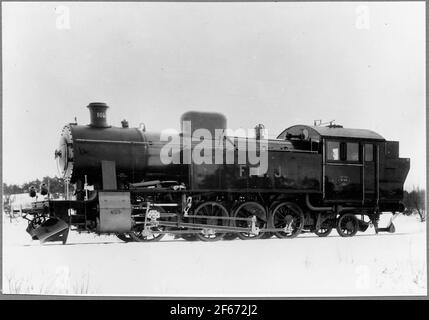 Frövi - Ludvika Railway, Folgen Sie Lok 101. Stockfoto