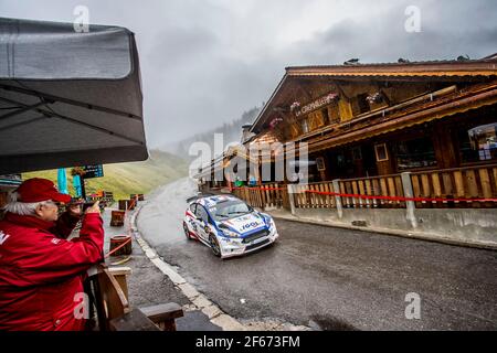 12 VAILLANT Benoit BRULÉ Antoine Ford Fiesta Aktion während der Rallye Frankreich 2017, Rallye du Mont-Blanc vom 31. august bis 2. september in Morzine, Frankreich - Foto Gregory Lenormand / DPPI Stockfoto