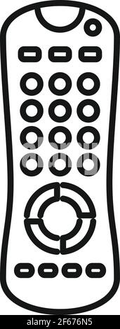 Symbol für die Fernbedienung des Fernsehers, Umrissstil Stock Vektor