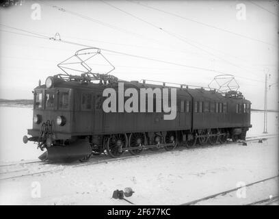 Staatsbahnen, SJ OE 62-63. In Dienst in Malmbanan Luleå-Narvik. Die Lokomotive wurde 1922 mit literarischen OE hergestellt, wurde 1937 umgebaut und musste dann abfallt. Stockfoto