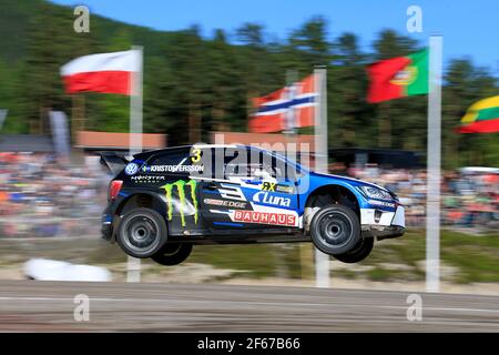 03 KRISTOFFERSSON Johan (swe) PSRX Volkswagen Schweden Volkswagen Polo GTI Action während der Swecom WORLD RX Championship von schweden 2017 Auf der HOLJES MOTORSTADION Juni 30 bis juli - Photo Paulo Maria/DPPI Stockfoto