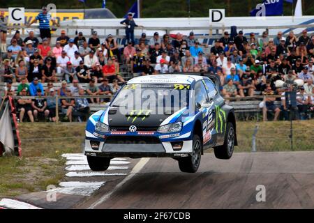 03 KRISTOFFERSSON Johan (swe) PSRX Volkswagen Schweden Volkswagen Polo GTI Action während der Swecom WORLD RX Championship von schweden 2017 Auf der HOLJES MOTORSTADION Juni 30 bis juli - Photo Paulo Maria/DPPI Stockfoto
