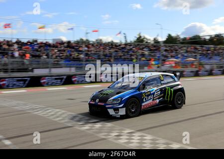 03 KRISTOFFERSSON Johan (swe) PSRX Volkswagen Schweden Volkswagen Polo GTI Aktion während der 2017 FIA Neste World RX von Lettland Vom 15th. Bis 17th. September in Riga - Photo Paulo Maria/DPPI Stockfoto