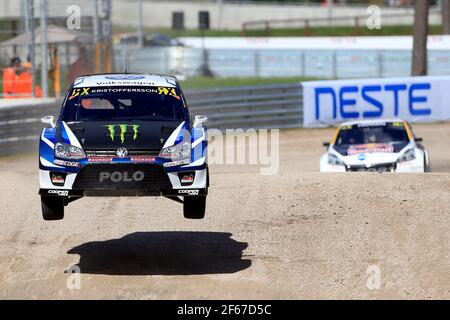03 KRISTOFFERSSON Johan (swe) PSRX Volkswagen Schweden Volkswagen Polo GTI Aktion während der 2017 FIA Neste World RX von Lettland Vom 15th. Bis 17th. September in Riga - Photo Paulo Maria/DPPI Stockfoto