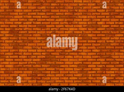 Alte Backsteinwand Hintergründe Muster. 3D Abbildung Stockfoto