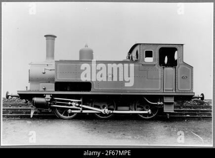 Frövi - Ludvika Railway, Folgen Sie Lok 13. Stockfoto