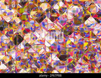 Abstrakte bunte bunte bunte bunte bunte Kaleidoskop Hintergründe Stockfoto