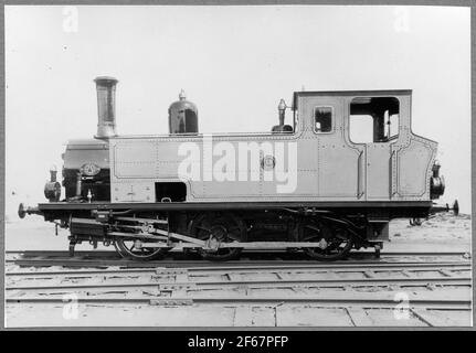 Frövi - Ludvika Railway, Folgen Sie Lok 18. Stockfoto