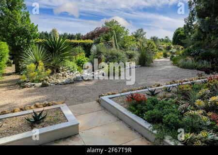 Der Desert Wash Garten im East Ruston Old Vicarage Garden, East Ruston, Norfolk, England, Großbritannien Stockfoto