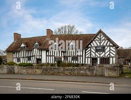 Mary Ardens Haus in Wilmcote, in der Nähe von Stratford-upon-Avon in Warwickshire, England. Stockfoto