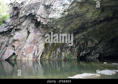 Rydal Cave im Lake District Stockfoto