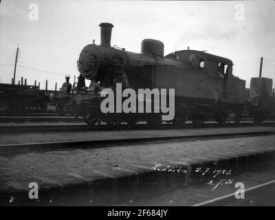 Frövi - Ludvika Railway, Folgen Sie Lok 32 Stockfoto