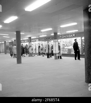 U-Bahn, Hauptbahnhof - Stockholmer Straßenbahn, Vasagatan Stockfoto