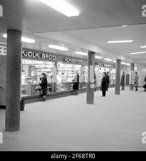 U-Bahn, Hauptbahnhof - Stockholmer Straßenbahn, Vasagatan Stockfoto