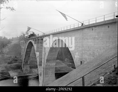 Einweihung der Brücke über den Fluss Öre Stockfoto