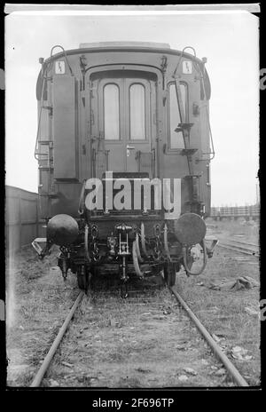 Die Staatsbahnen, SJ AO3 1864. Royal Cart, gebaut für Queen Victoria 1909. Umgebaut zu Kronprinz Gustaf Adolf Wagen 1932 und schließlich abgeschafft in 1966. Stockfoto