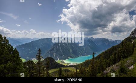 Berühmter Achensee in Tirol, Österreich im Sommer Stockfoto