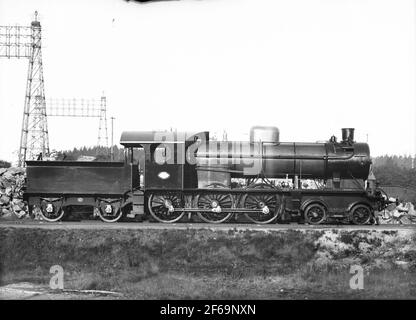 DJ H3 9. Lieferfoto. Die Lokomotive wurde von Nohab hergestellt. Verkauft 1940 an Halmstad - Nässjö Railways, HNJ P7 51. Wurde 1945 von der Staatsbahn übernommen und erlaubt SJ A7 1749. Wurde 1972 verschrottet. Stockfoto