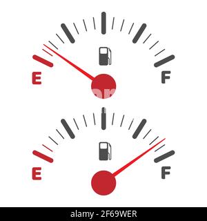 Symbol für die Tankanzeige Stock Vektor
