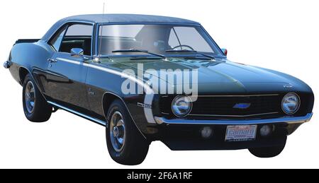 1969 Chevrolet Camaro 350 Muscle Car. Stockfoto