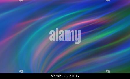 Abstrakter blauer Hintergrund mit leuchtenden Neonlinien. Stockfoto