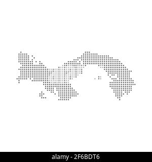 Vektor abstrakten Pixel Punkt von Panama-Karte. Vektor Stock Vektor