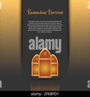 Moderne Luxus islamischen quadratischen Vorlage Layout Hintergrund Postkarte. Social Media und Vorlage Banner Design für Ramadan, Al-Adha und Al-Fitr. Stock Vektor