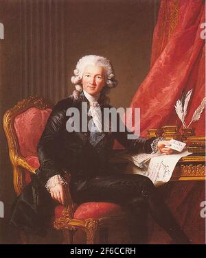 Élisabeth Vigée Le Brun - Porträt Charles Alexandre De Calonne 1784 Stockfoto