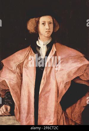 Jacopo da Pontormo - Portrait junger Mann Alessandro De Medici C 1526 Stockfoto