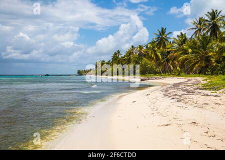 Dominikanische Republik, Punta Cana, Parque Nacional del Este, Saona, Catuano Strand Stockfoto