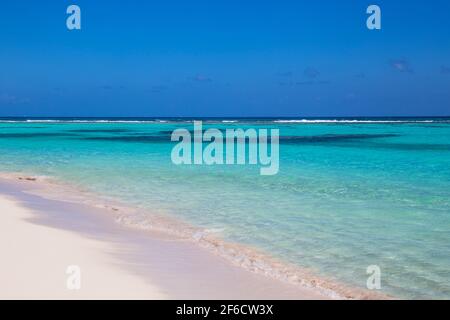 Dominikanische Republik, Punta Cana, Parque Nacional del Este, Saona, Canto de la Playa Stockfoto