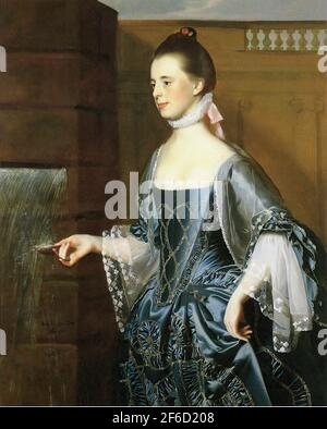 John Singleton Copley - Frau Daniel Sargent Mary Turner Sargent 1763 Stockfoto