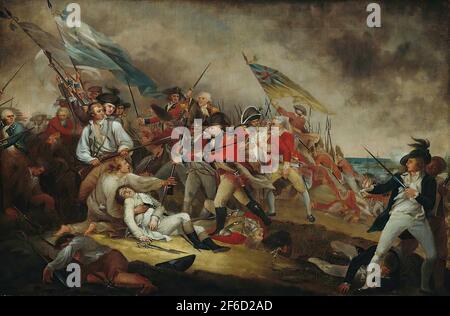 John Trumbull - Tod General Warren Schlacht Bunker Hill Juni 17 1775 1786 Stockfoto