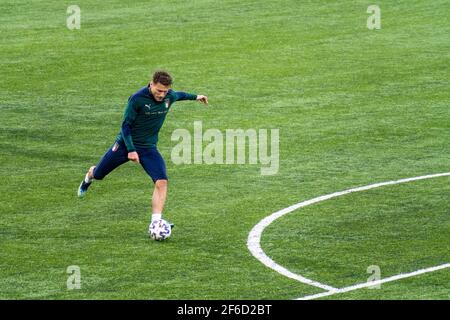 Der italienische und der Latium-Spieler Ciro bewegungslos während des Trainings vor Litauen - Italien, Katar 2022 WM-Qualifikationsspiel Stockfoto