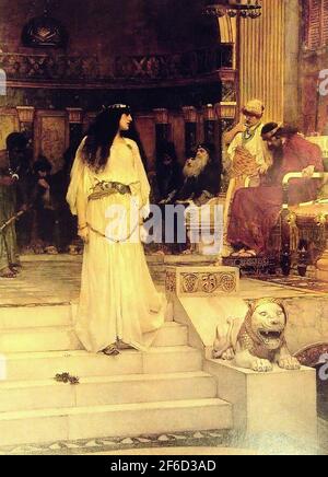 John William Waterhouse - Mariamne Verlässt Richtersitz Herodes 1887 Stockfoto