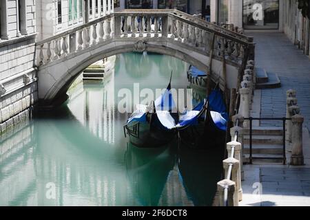 Italien, Venedig, 9. april 2020 : ein leeres Venedig, während Italiens Coronavirus-Sperre. Foto © Matteo Biatta/Sintesi/Alamy Stockfoto Stockfoto