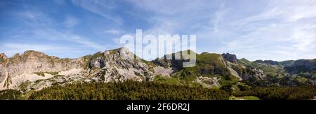 Panoramablick auf den Hochiss in Tirol, Österreich Stockfoto