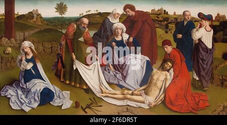 Petrus Christus - Klage über den toten Christus Stockfoto