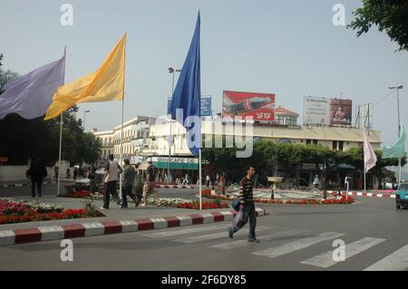 Grand Socco, Ville Nouvelle, Neustadt, Tanger, Marokko, Nordafrika Stockfoto