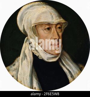 Tiziano Vecelli oder Vecellio alias Tizian - Mary Ungarn Regentin Niederlande 1560 Stockfoto