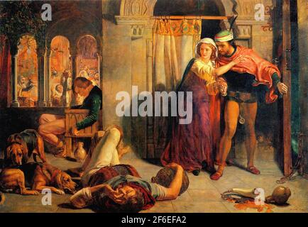 William Holman Hunt- Eve Agnes Madeleine Porphyro Trunkenheit Feiernden 18 Stockfoto