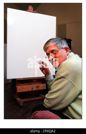 David Hockney in seinem Studio in West London Juni 2000 Stockfoto