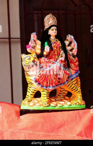 Navratri, Dassehra, Golu Idole auf dem Display Stockfoto