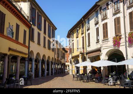 Abbiategrasso, Provinz Mailand, Lombardei, Italien: Alte Gebäude der historischen Stadt Stockfoto