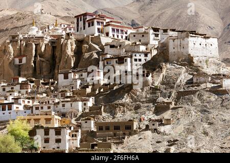 Lamayuru gompa - buddhistisches Kloster im Indus-Tal - Ladakh - Jamu und Kaschmir - Indien Stockfoto