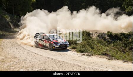 05 MEEKE kris (GBR), MARSHALL sebastian (GBR), TOYOTA YARIS WRC, TOYOTA GAZOO RACING WRT, Aktion während der SS12 Cabeceiras 2 Etappe im 2019 WRC PORTUGAL Stockfoto