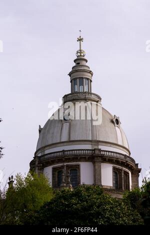 Santuário Nossa Senhora do Sameiro, Culto Mariano. Sameiro-Heiligtum in Braga, Portugal, Kult der Holly Mary. Stockfoto