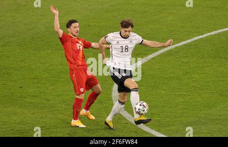 Duisburg, Deutschland. 31st Mär, 2021. firo: 31.03.2021 Fußball, Fußball: Landerspiel, Nationalmannschaft, WM-Qualifikation, WM-Qualifikation 2022, Deutschland, GER - Nord-Mazedonien Duelle, Leon Goretzka Quelle: dpa/Alamy Live News Stockfoto