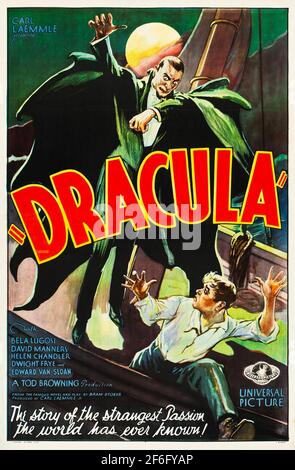 DRACULA 1931 Universal Pictures Film mit Bela Lugosi Stockfoto