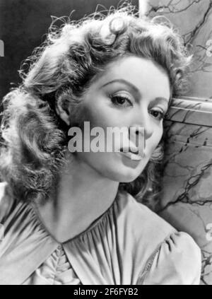 GREER GARSON (1904-1996) englische Filmschauspielerin um 1943 Stockfoto